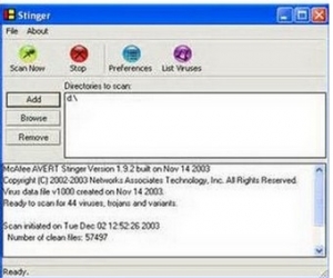 McAfee AVERT Stinger下载 12.1.0.1253 官方绿色版|McAfee病毒专杀工具