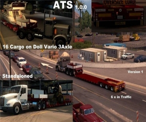 美国卡车模拟三轴拖车MOD | 美国卡车模拟MOD下载