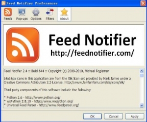 Feed Notifier(桌面rss阅读器) 2.6 绿色版