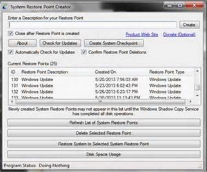 Restore Point Creator 2.2.9 绿色免费版|还原点创建工具