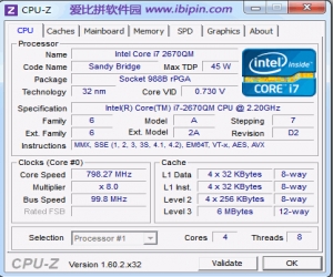 CPU-Z中文版下载 v1.72 绿色版