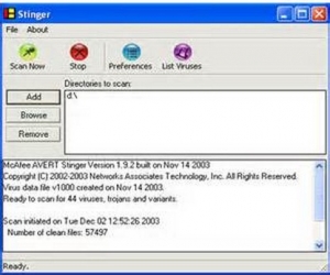 McAfee AVERT Stinger 12.1.0.1096 官方绿色版|病毒检测清除