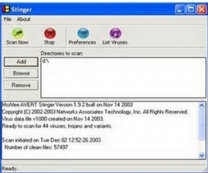 McAfee AVERT Stinger下载 12.1.0.1245 官方绿色版|McAfee病毒专杀工具