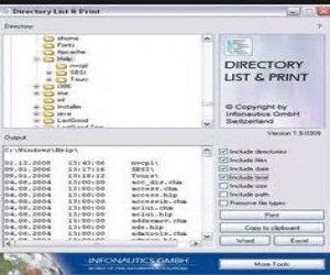 Directory List & Print 2.25 绿色免费版|文件名备份